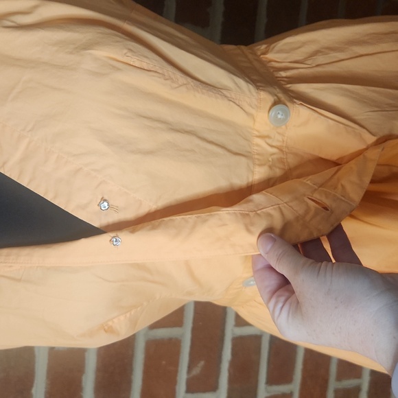 J. Crew peach colored buttondown dress, size 6 - Picture 6 of 11